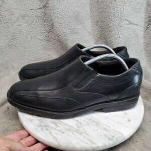Rockports Shoes Mens Size 9 Wide Black Leather Dressports 3.0 Donalton Loafer